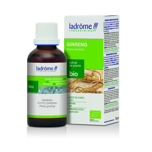 Ginseng extrait de plantes fraîches bio Ladrôme - 50 ml