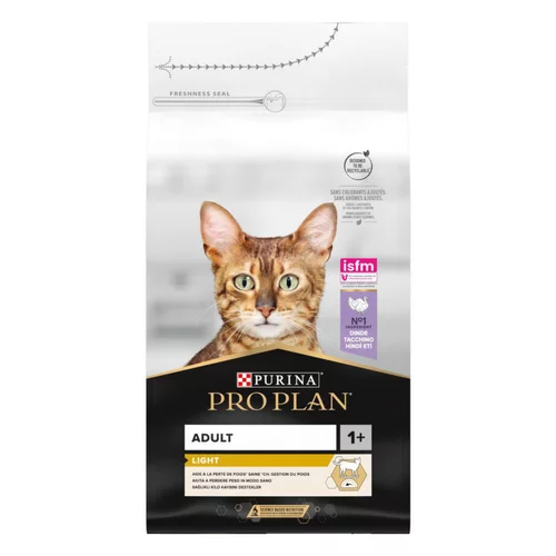 Croquette pour chat adulte light à la dinde et riz Pro Plan - 1,5kg