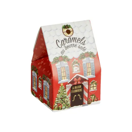 Caramels au beurre salé chalet du Père Noël bio Maison Armorine - 40 g