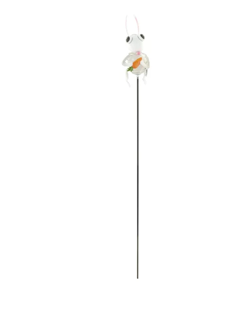 Pique solaire 4 Led en métal et plastique Luxform Lapin - 67 cm