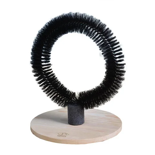 Brosse de massage pour chat coloris noir D&D Home Mila - 29 x 29 x 36 cm