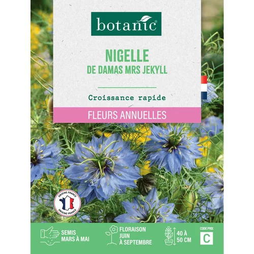 Graines de fleurs de Nigelle de damas Mrs Jekyll botanic®