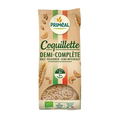 Coquillettes demi-complètes bio - sachet de 1 kg