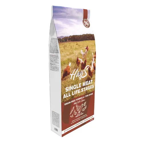 Croquette pour chien adulte mono-protéine de poulet sans céréales Hays - 12 kg