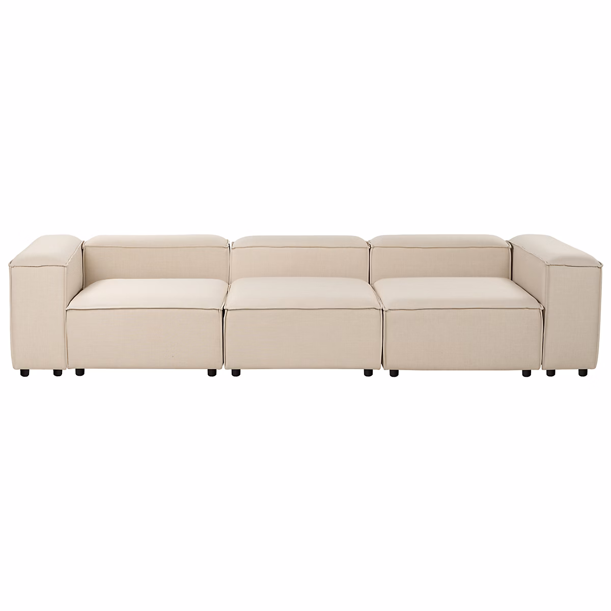 Canapé modulable 3 places ARDAL Tissu Beige | Canapé