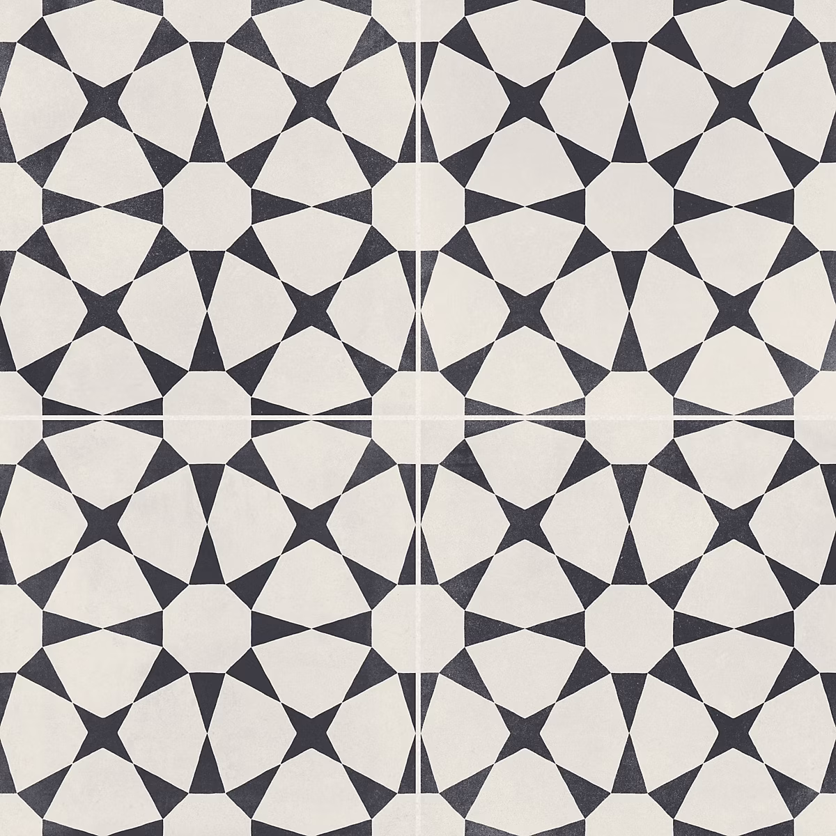 Carrelage effet Carreau ciment Axelis Noir 22 – 3x22 | 3x0 | 9 cm Torilys | Sol et mur intérieur (vendu par carton de 0 | 65 m²) | RO'MA C