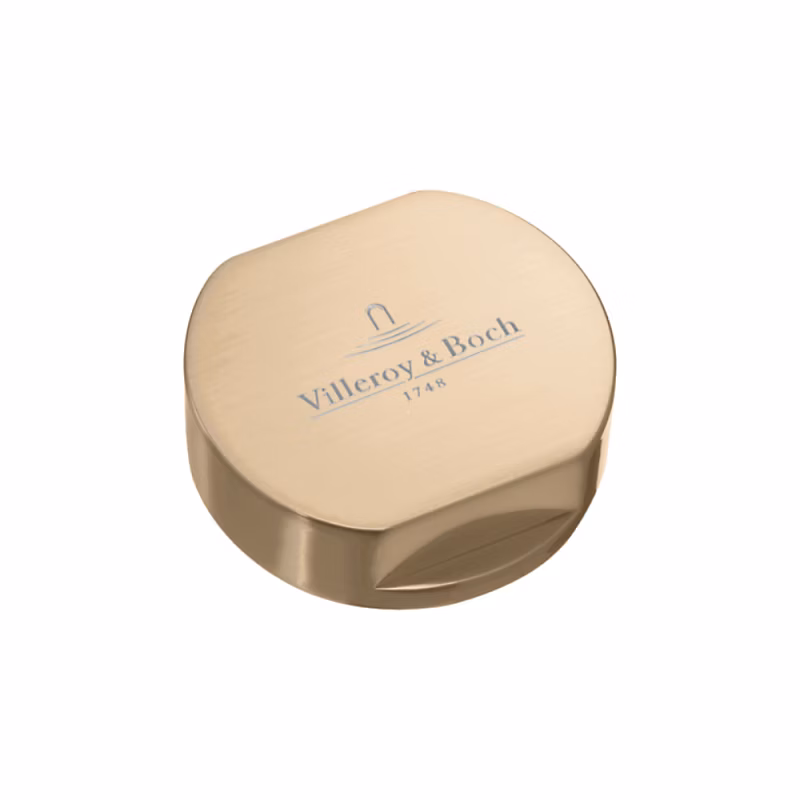 Bouton pour mécanisme 1 cuve – VILLEROY & BOCH en acier inoxydable finition or mat