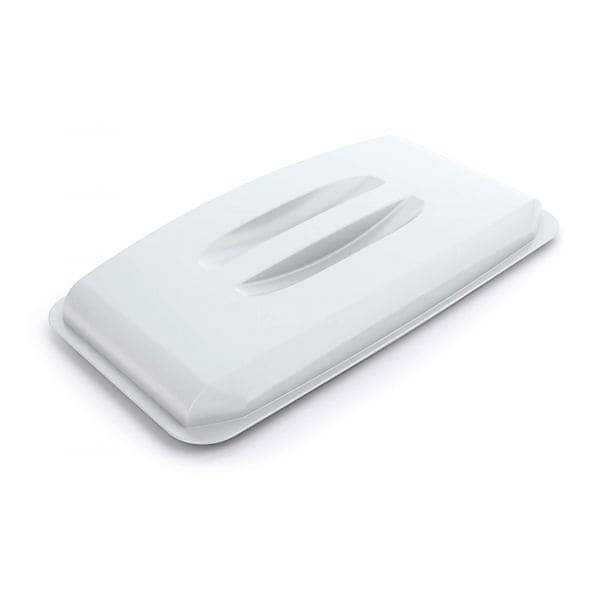 Couvercle pour poubelle rectangulaire Durabin 60 litres – Blanc