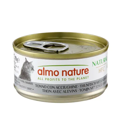 Pâtée pour chat HFC Natural au thon et alevins Almo Nature - 70 g