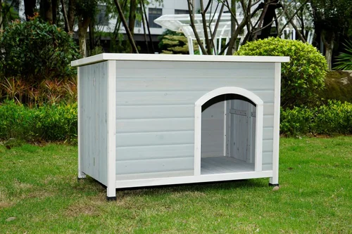 Niche pliable coloris gris/blanc taille M - 103 x 63 x 73,3 cm