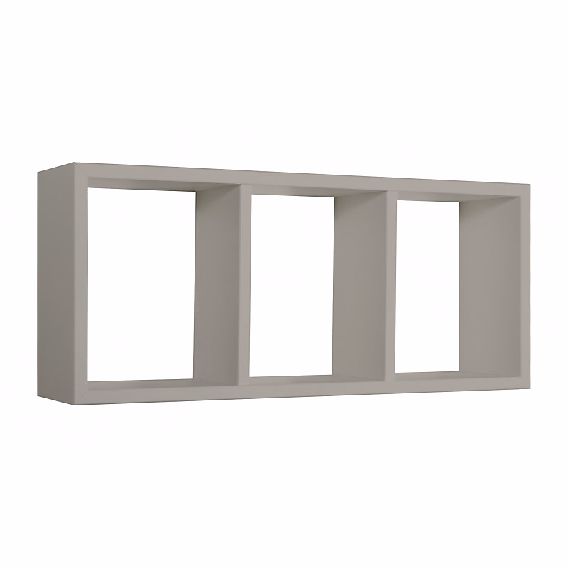 Étagère murale – bibliothèque flottante | brun taupe | 70x30x15 | 5 cm | Tristano
