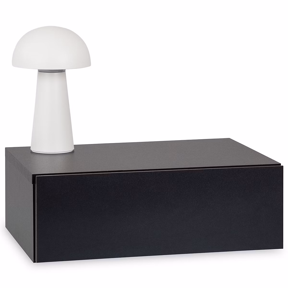 Chevet suspendu OCEANE – en bois noir mat
