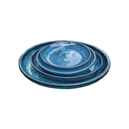 SOUCOUPE BLEU - LITTORAL - DECOLINES® - ∅22CM X H2,7CM