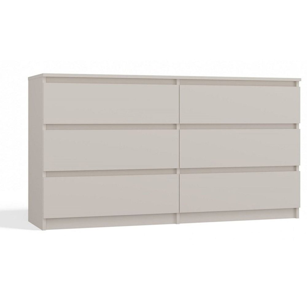 Meuble – Commode 6 tiroirs grège 138 cm MALWA