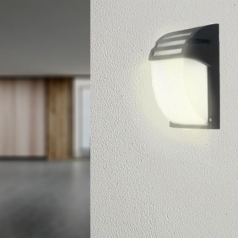 Applique Murale Noire LED IP44 pour ampoule E27 – SILAMP