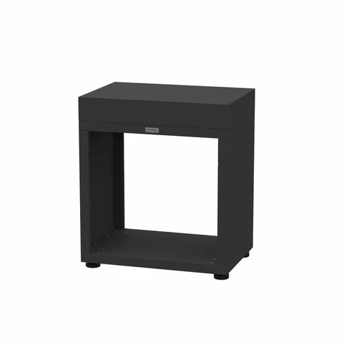 Meuble ouvert coloris noir en acier électrozingué Le Marquier - 80 x 55 x 92 cm