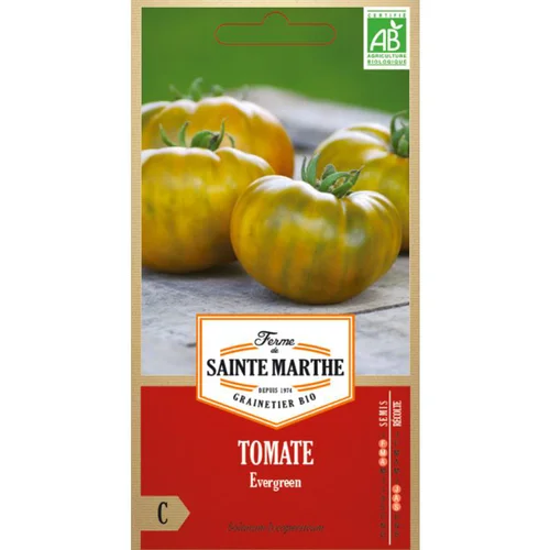 Graines de Tomate Evergreen bio Ferme de Sainte Marthe - graines à semer