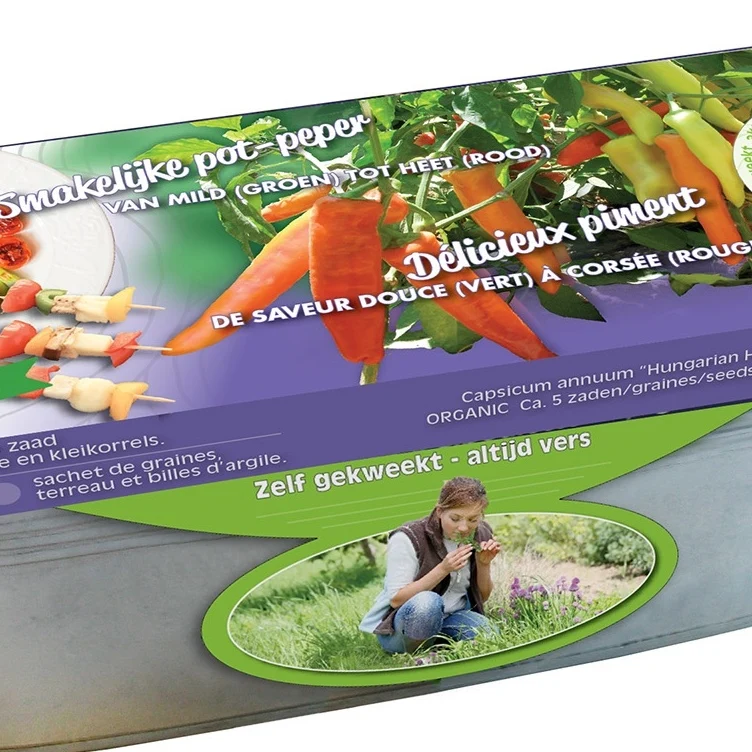 Graines de Piment Hungarian Hot Wax et jardinière zinc Bio Capsicum annuum