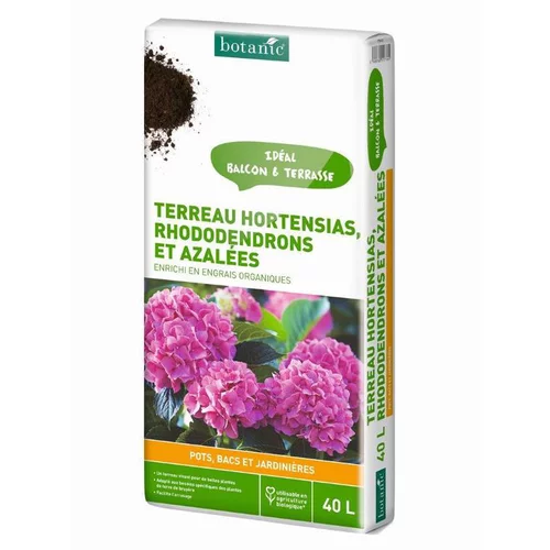 Terreau hortensias, rhododendrons et azalées botanic® - 40 L