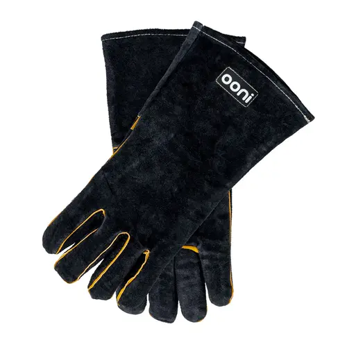 Gants anti-chaleur en cuir noir Ooni - 35 x 17 cm