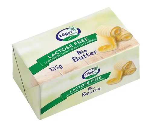 Beurre sans lactose Züger bio - 125 g