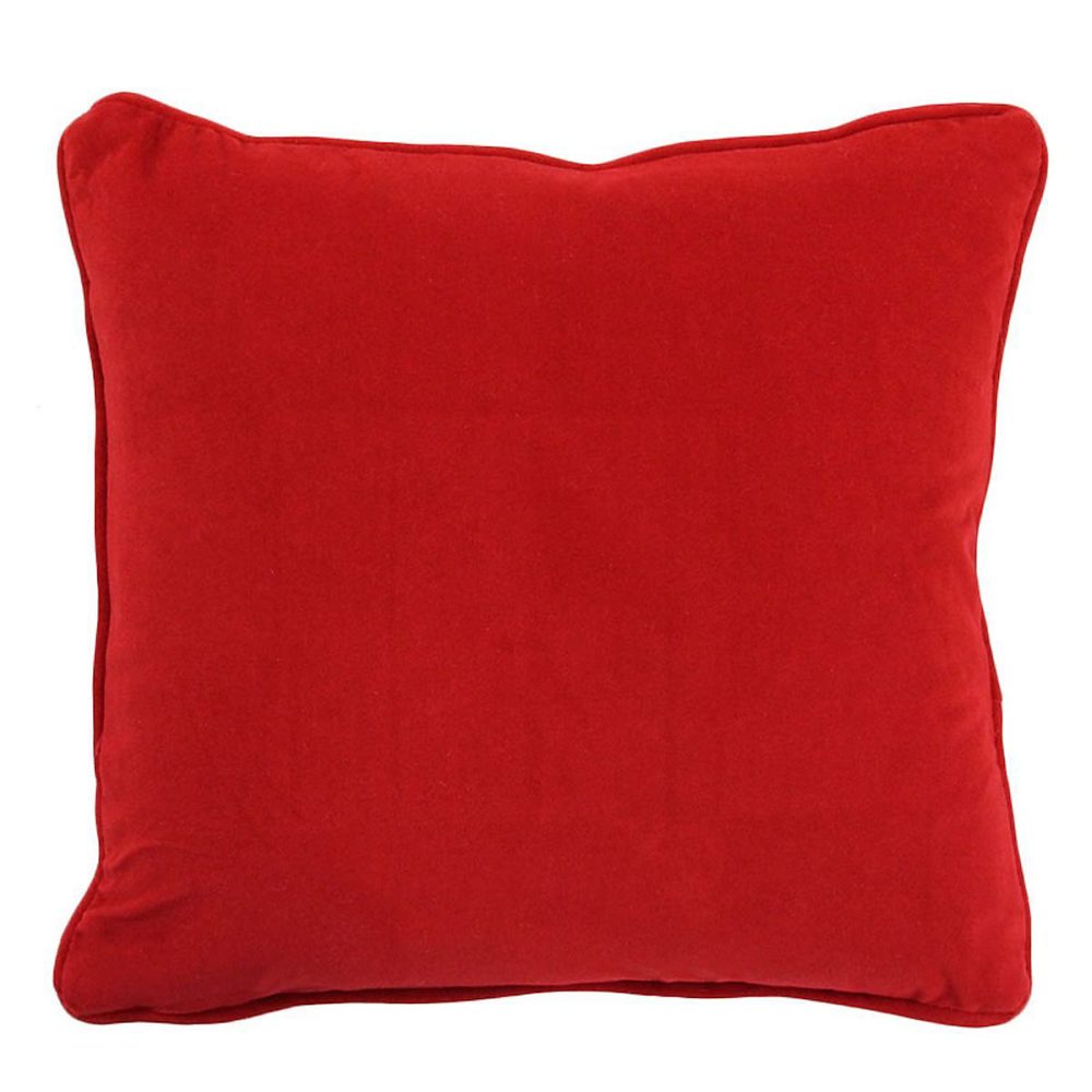 Coussin en velours rouge 40 × 40