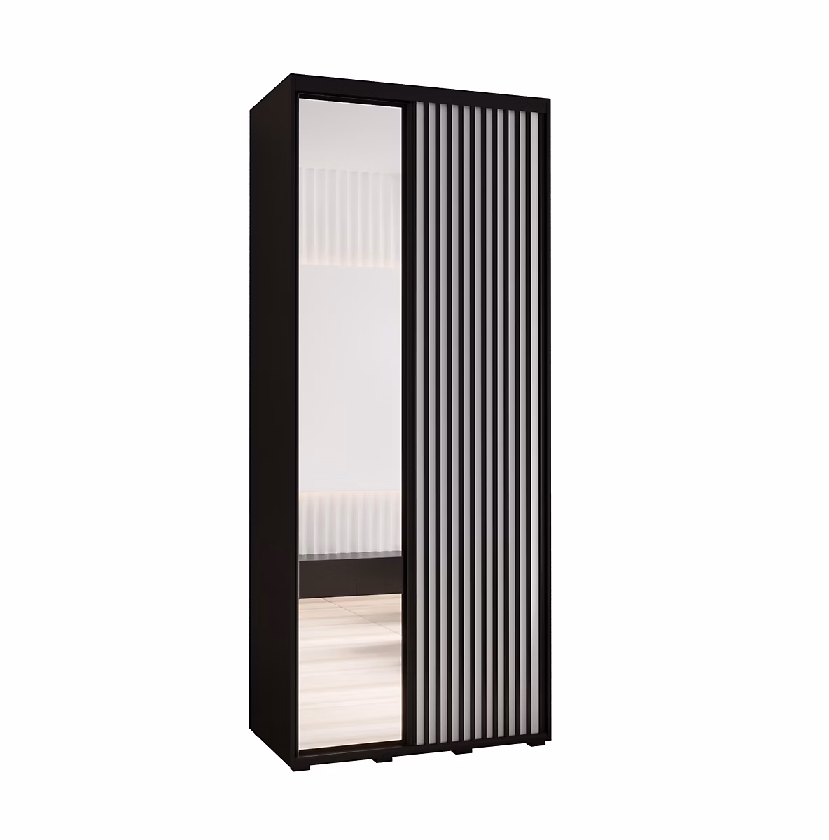 Armoire Sapporo 2 a portes coulissantes H. 205 – 2 x L. 120 x P. 60 2 portes