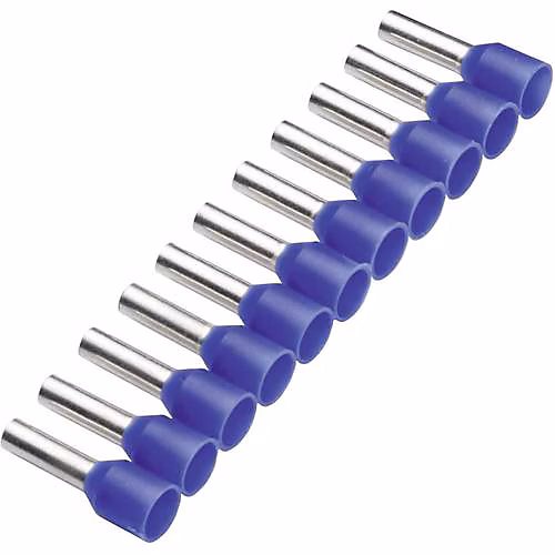 Embout simple d'extrémité de câble rouge 1 mm² x 8 mm – longueur totale 14 mm, pack de 500