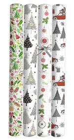 Papier cadeau motifs de Noël Pictura trendy - Le rouleau