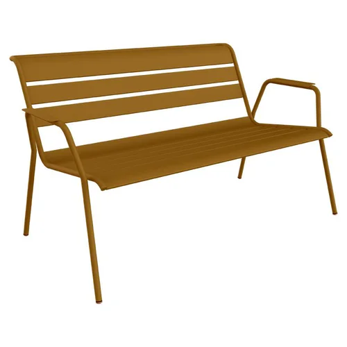 Banquette lounge Monceau coloris marron en acier Fermob - 132 x 82 cm