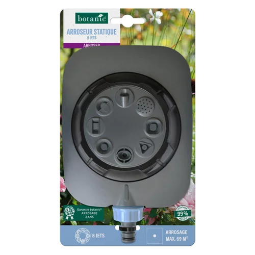 Arroseur statique 8 jets botanic® - Surface maximale d'arrosage de 69 m²
