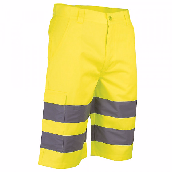 Bermuda de travail haute visibilité jaune fluo 6072 ECLAIRAGE LMA taille 38 – Réf. XMGKDLZRE0378063864