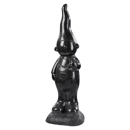 Statue en béton ciré anthracite Hairie Grandon Lutin garçon petit modèle - 54 cm