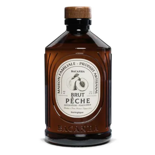 Sirop brut de pêche bio Bacanha - 400 ml