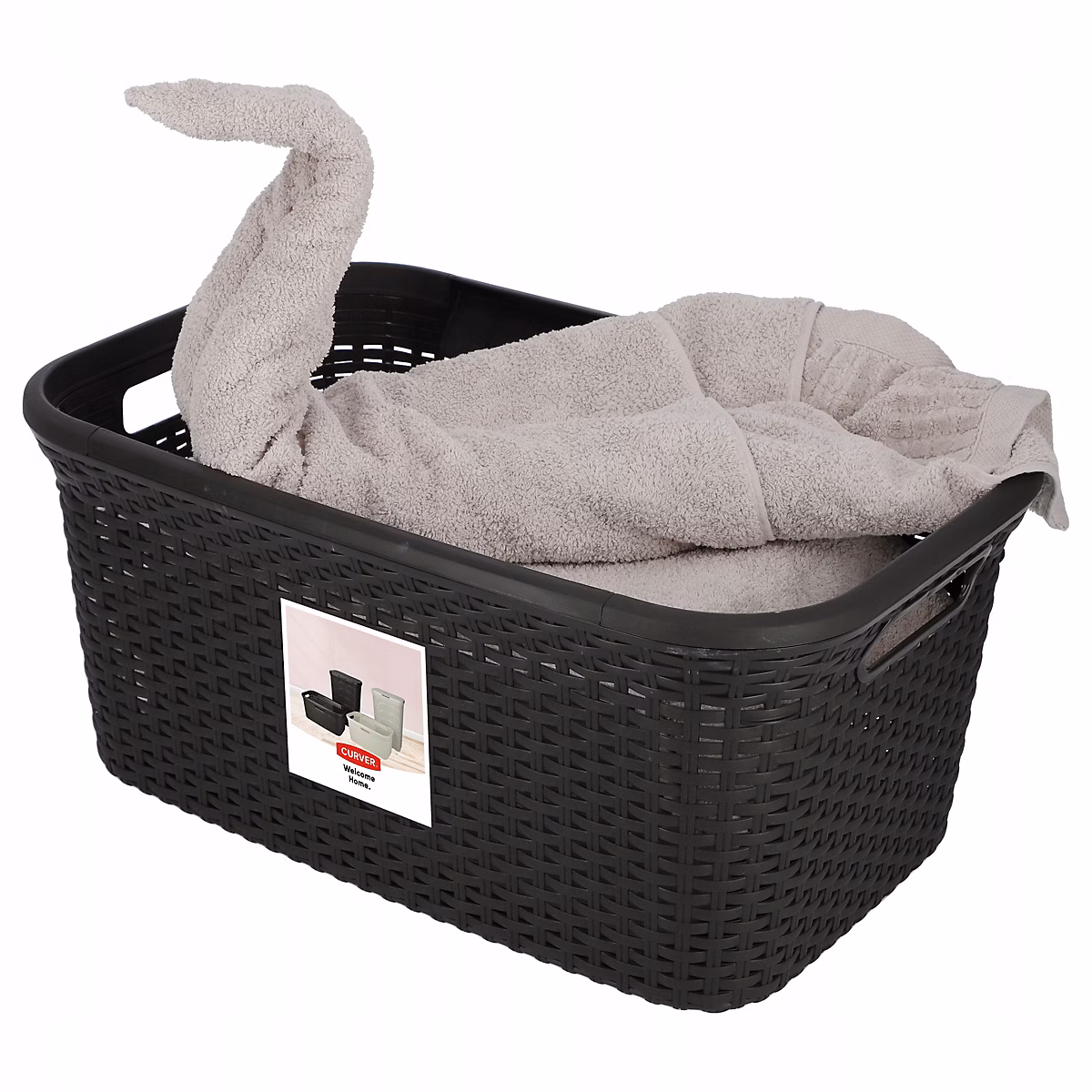 CURVER Panier à linge pour repasseuse 45 L Marron Foncé – Réf. FVKHBLYIK8238316921