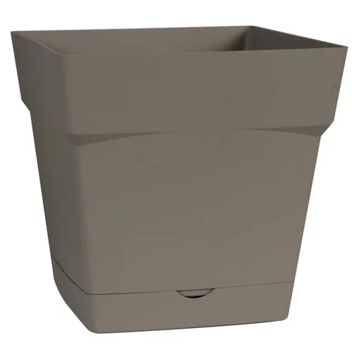 Pot carre Toscane Taupe L17,4 x l17,4 x H17