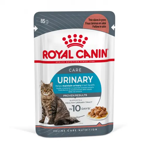 Pâtées pour chat adulte émincés en sauce Royal Canin Urinary Care - 12 x 85 g
