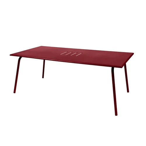 Table de jardin coloris piment Monceau Fermob - 194 cm