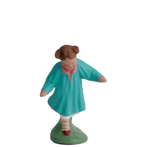 Fillette en Robe bleue 7 cm