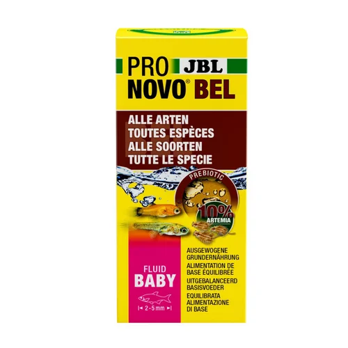 Nourriture d'élevage liquide pour très petits alevins JBL Pronovo Bel Fluid - 50 ml