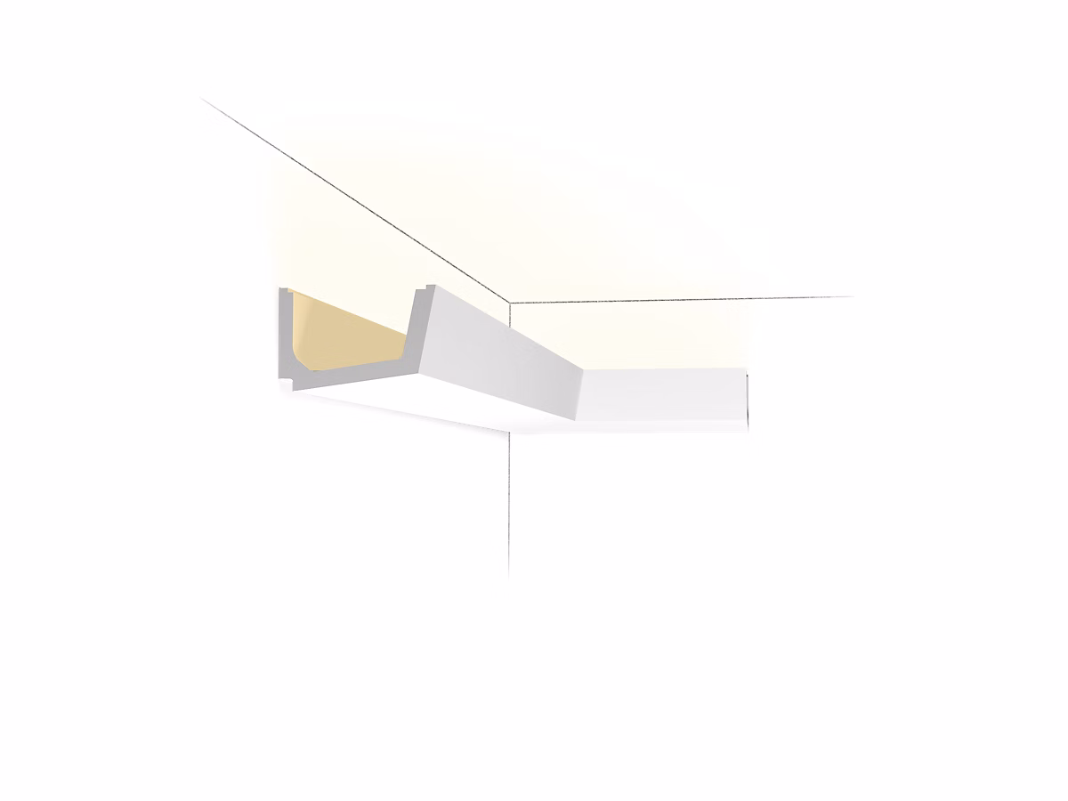 C357 Corniche plafond pour éclairage indirect Orac Decor – 7 | 5 × 11 × 200cm (h x p x L) | A l'unité
