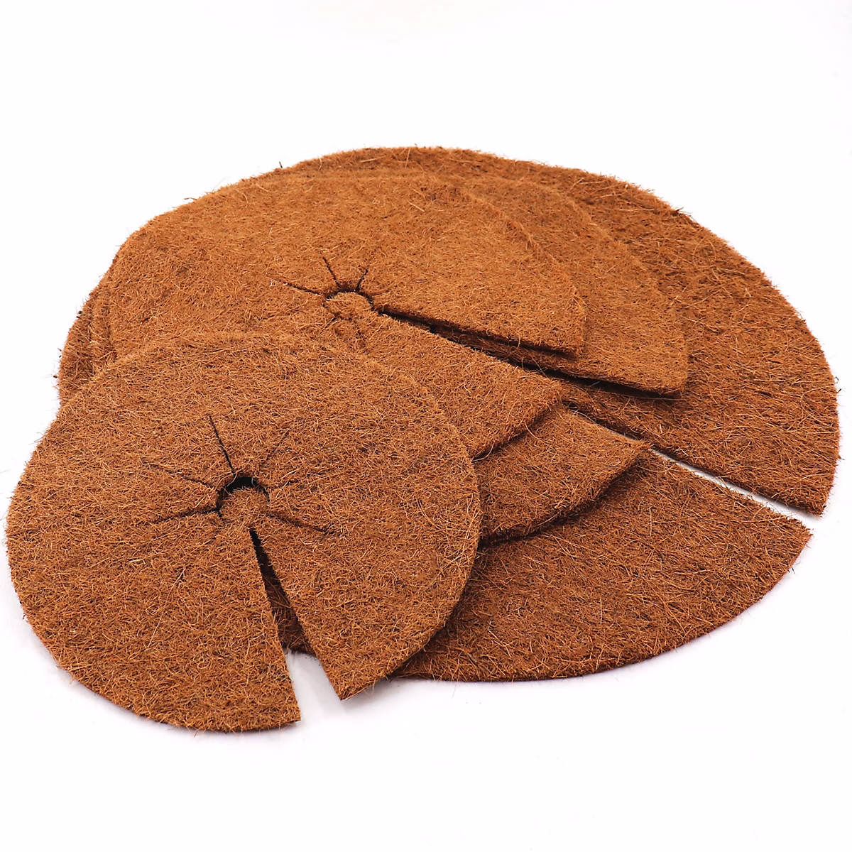 Accessoire de pose pour terrasse – 1 disque de paillis de noix de coco 60 cm tapis en fibre de coco Aquagart