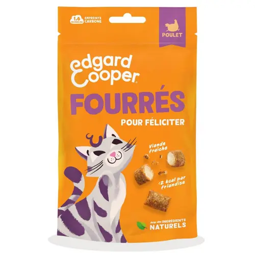 Friandises pour chat au poulet sans céréales Edgard & Cooper Fourrées - 50 g