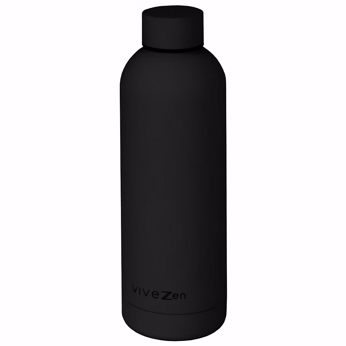 Bouteille | gourde isotherme chaud ou froid en acier inoxydable – réutilisable – 500 ml – Noir – Vivezen