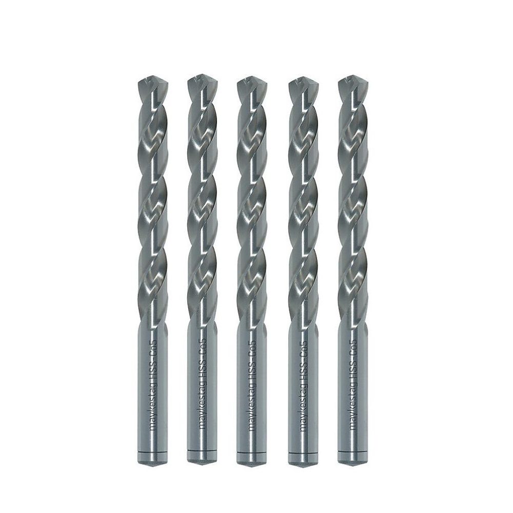 10 Forets Hélicoïdaux HSS Cobalt DIN 338 R | AS – Inox – Aciers D. 2.7 x Lt. 61 x Lu. 33 x Q. 2.7 mm x Z2 – Diamwood