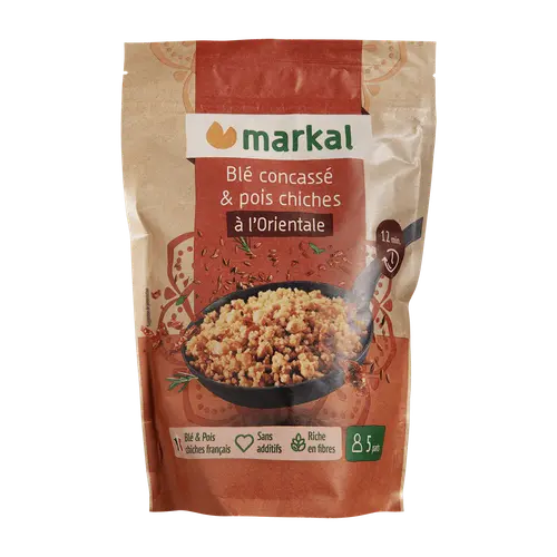 Mix à l’orientale blé concassé et pois chiches bio Markal - 350 g