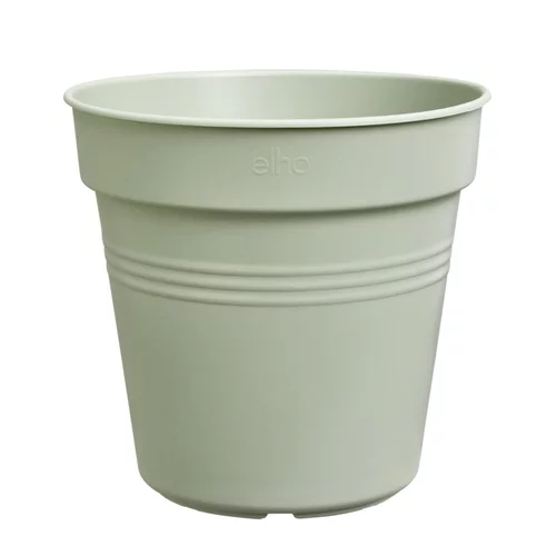 Pot de culture en polypropylène vert pierre Elho Green basics - Ø 19 x H 17,4 cm