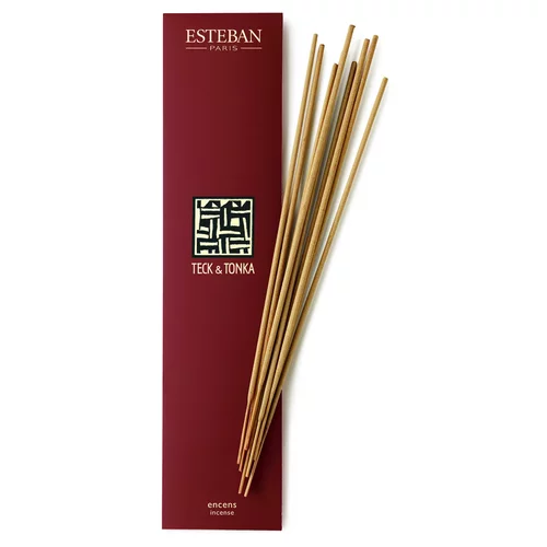 Encens indiens Teck et Tonka Esteban - 20 bâtonnets