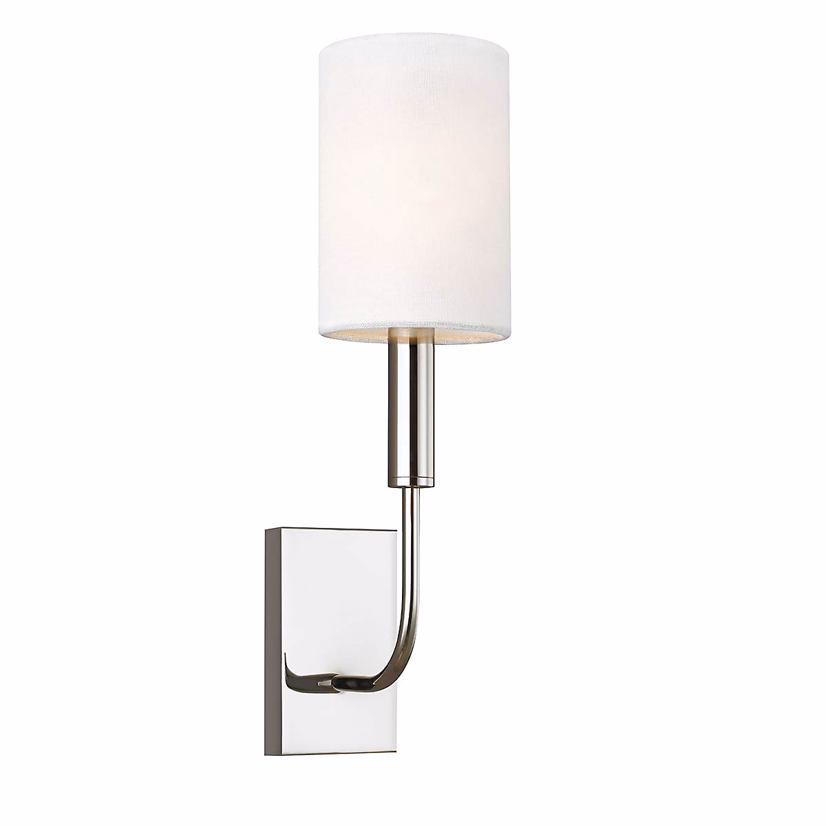 Applique murale Brianna 1 lumière – Nickel poli