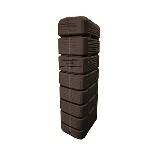 Récupérateur d’eau en plastique anthracite Bellijardin Dune - 320 L
